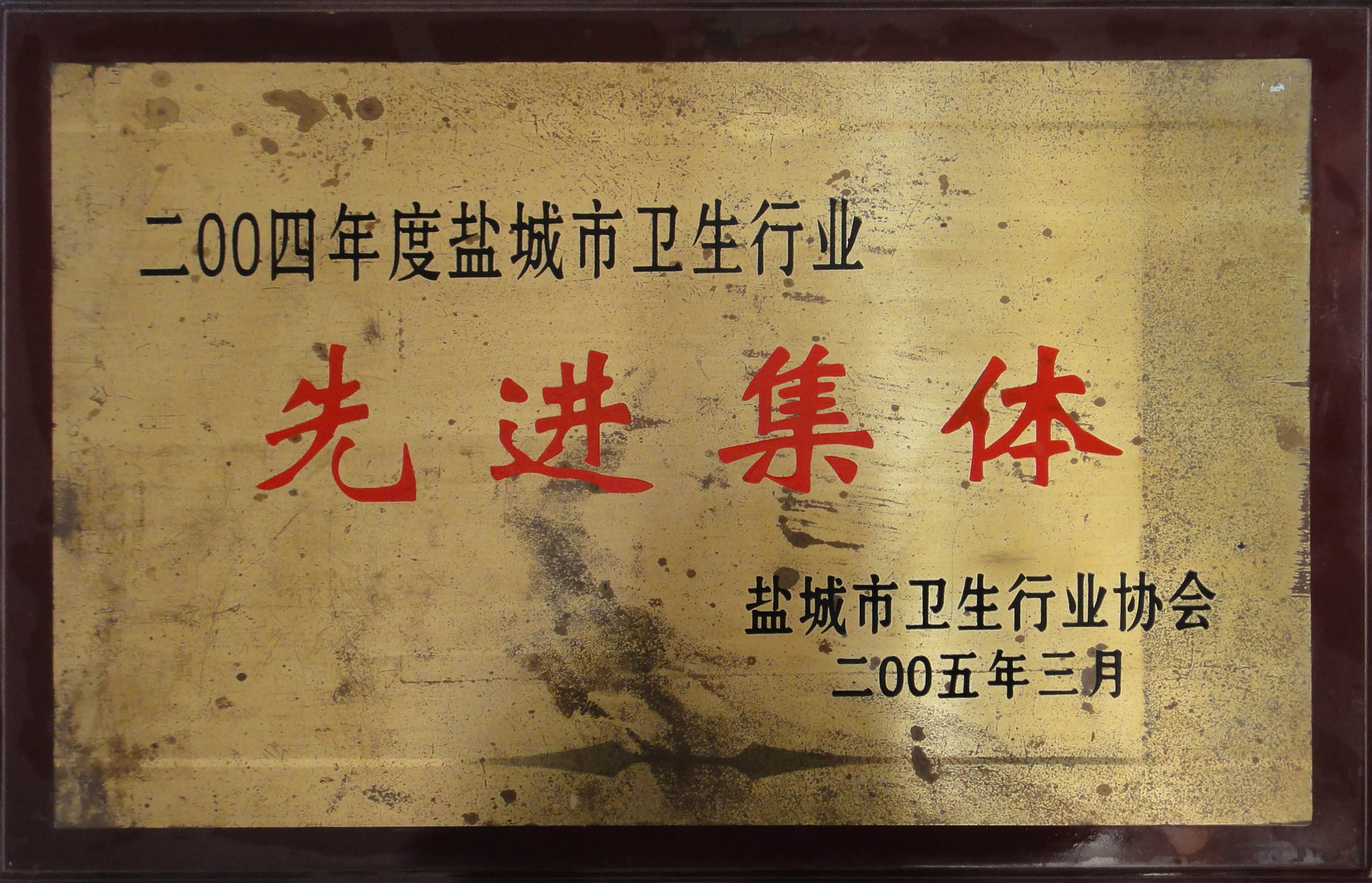 2004年度鹽城市衛(wèi)生行業(yè)先進集體